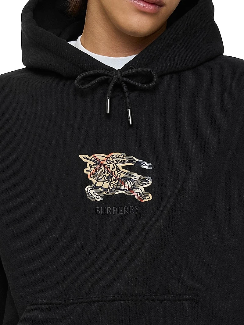 Logo Cotton Slim-Fit Hoodie
