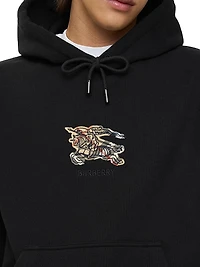Logo Cotton Slim-Fit Hoodie