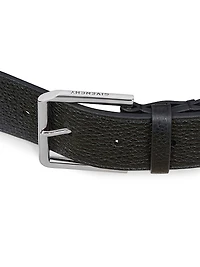 Long Belt Grained Leather