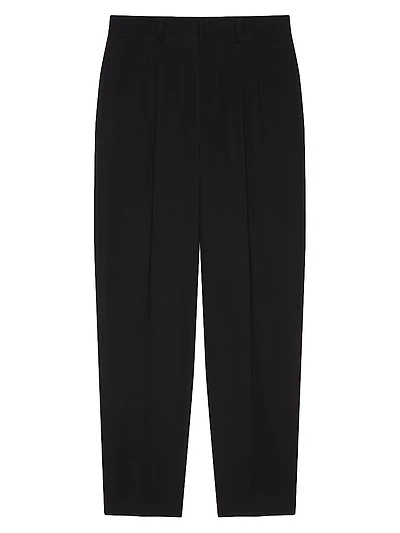 Two Pleats Tailored Pants Wool