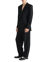 Two Pleats Tailored Pants Wool