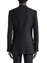 Fitted Striped Jacket in Wool