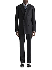 Fitted Striped Jacket in Wool