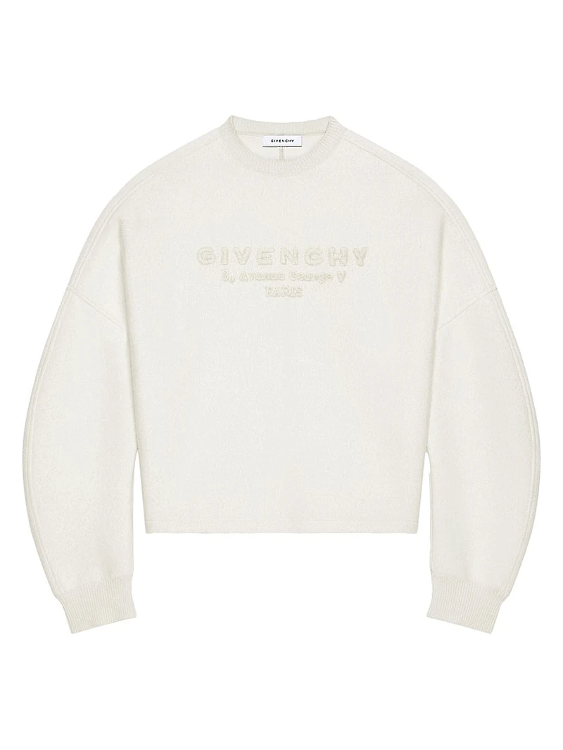 Sweater Wool with Logo Stamp Print