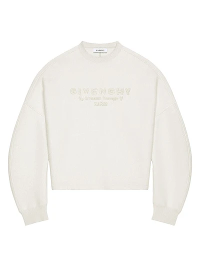 Sweater Wool with Logo Stamp Print