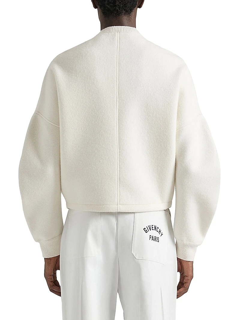 Sweater Wool with Logo Stamp Print