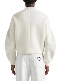 Sweater Wool with Logo Stamp Print
