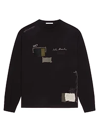 T-Shirt Cotton with Trompe L'ſil Pattern
