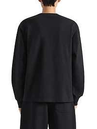 T-Shirt Cotton with Trompe L'ſil Pattern