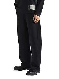 Jogger Pants Fleece with Logo Patch