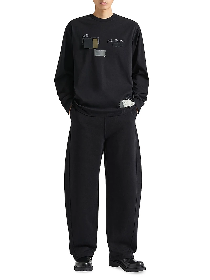 Jogger Pants Fleece with Logo Patch