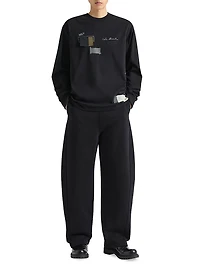 Jogger Pants Fleece with Logo Patch