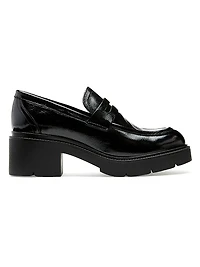 Alisa 50MM Patent Leather Penny Loafers