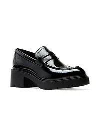 Alisa 50MM Patent Leather Penny Loafers