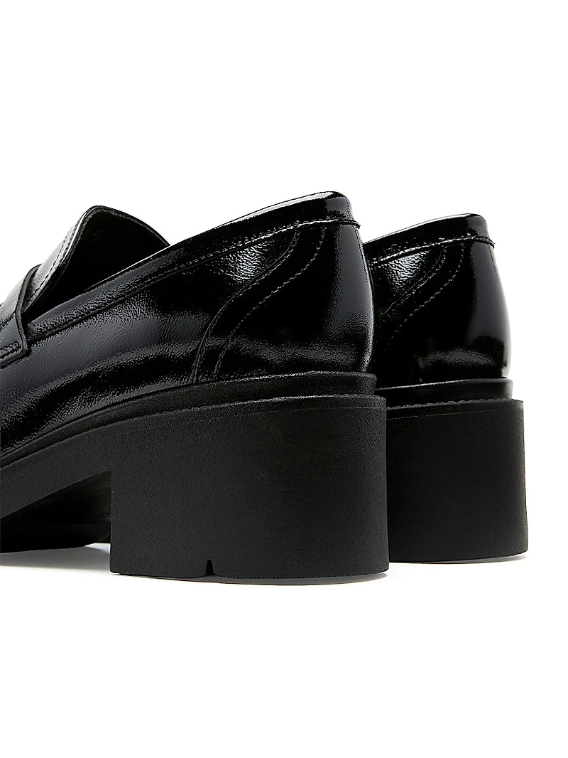 Alisa 50MM Patent Leather Penny Loafers