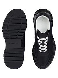 Trainers Sneakers Padded Nylon and Leather