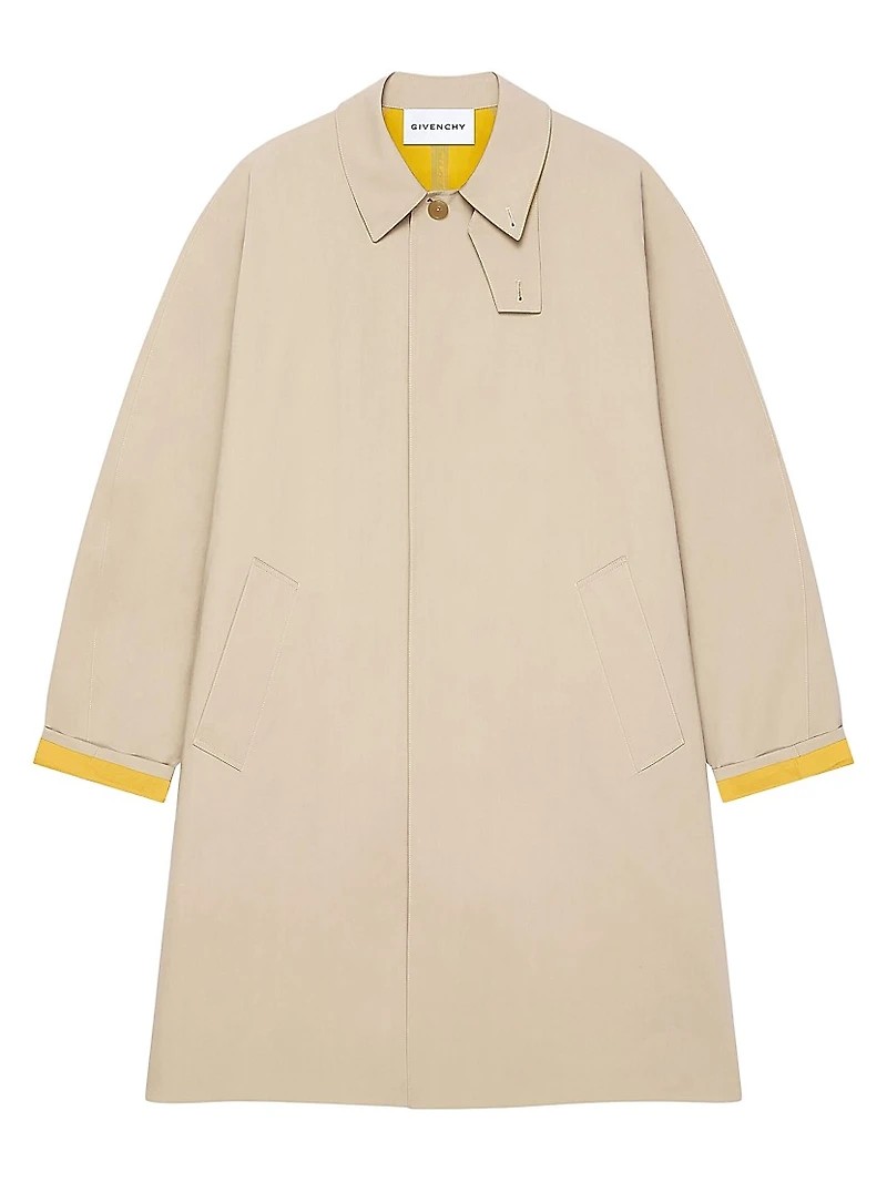 Bicolor Trench-Coat Cotton