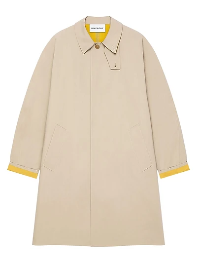 Bicolor Trench-Coat Cotton