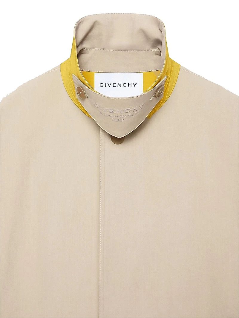 Bicolor Trench-Coat Cotton
