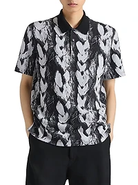 Polo Shirt Hair Jacquard