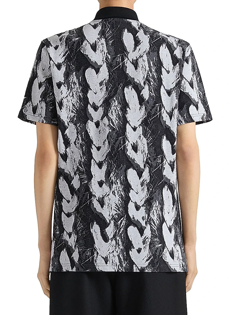 Polo Shirt Hair Jacquard