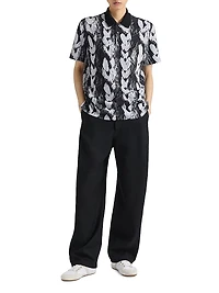 Polo Shirt Hair Jacquard