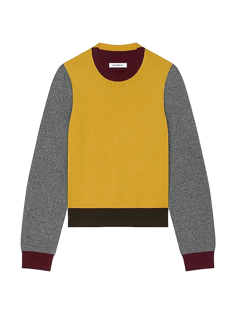 Color Block Sweater Wool