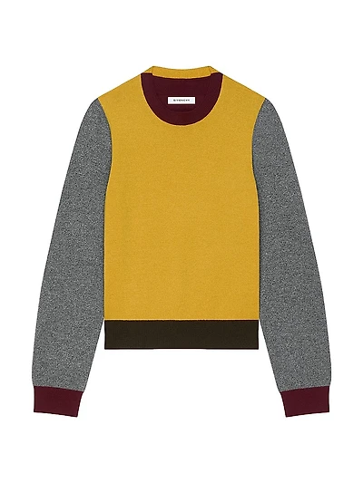 Color Block Sweater Wool