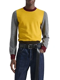 Color Block Sweater Wool