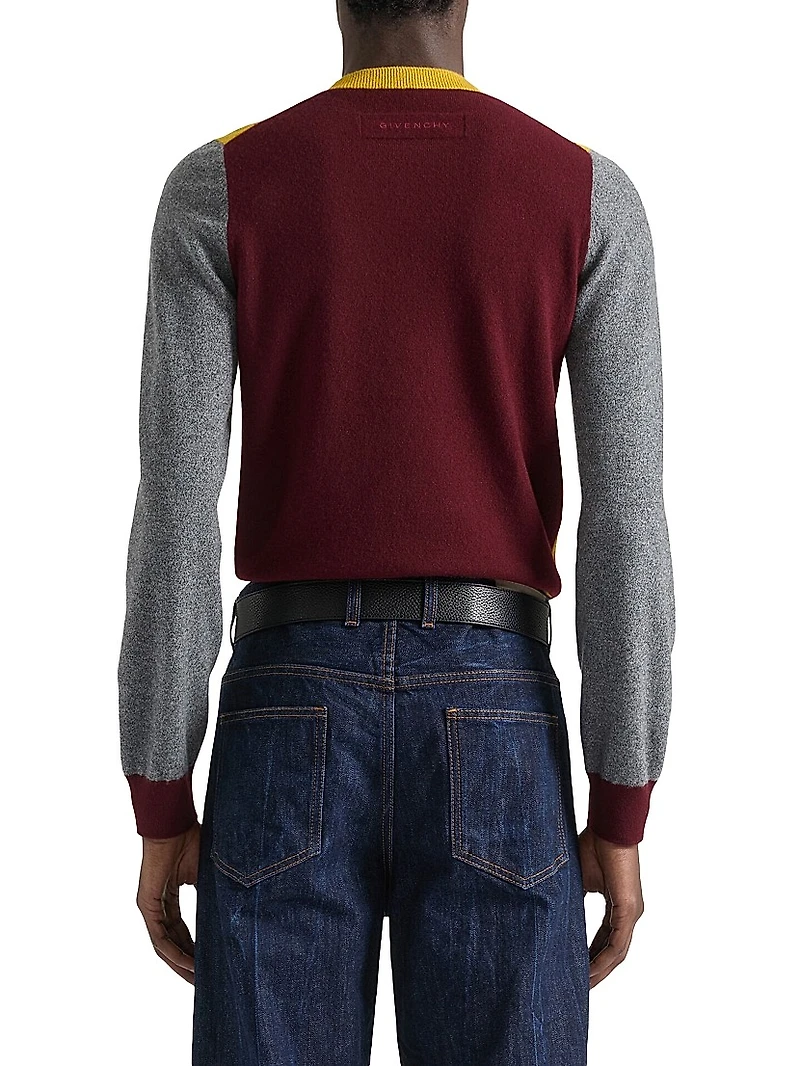 Color Block Sweater Wool