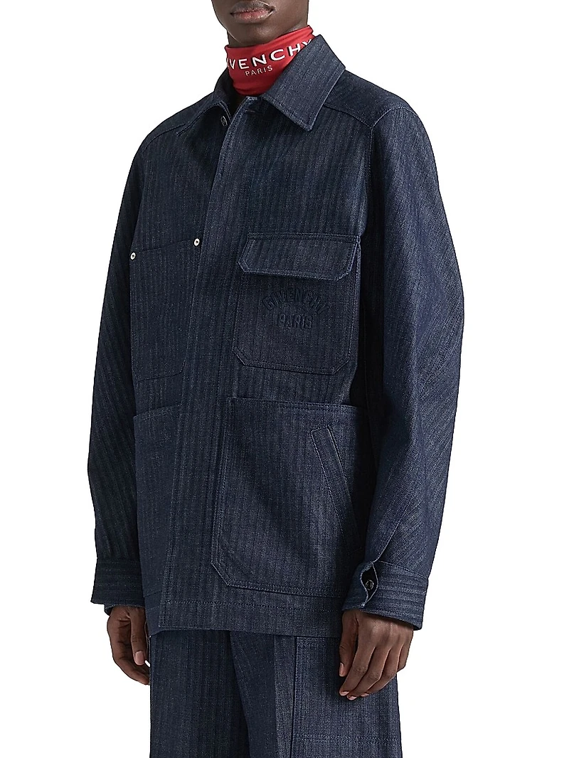 Overshirt Denim Herringbone