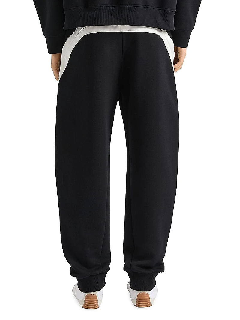 Jogger Pants Scuba with Satin Seams