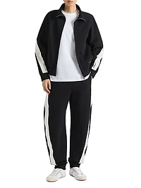 Jogger Pants Scuba with Satin Seams
