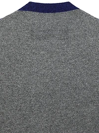 Color Block Cardigan Wool