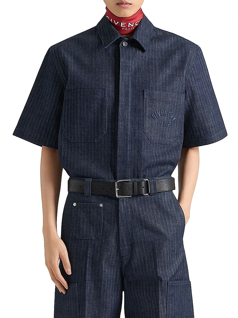 Shirt Denim Herringbone