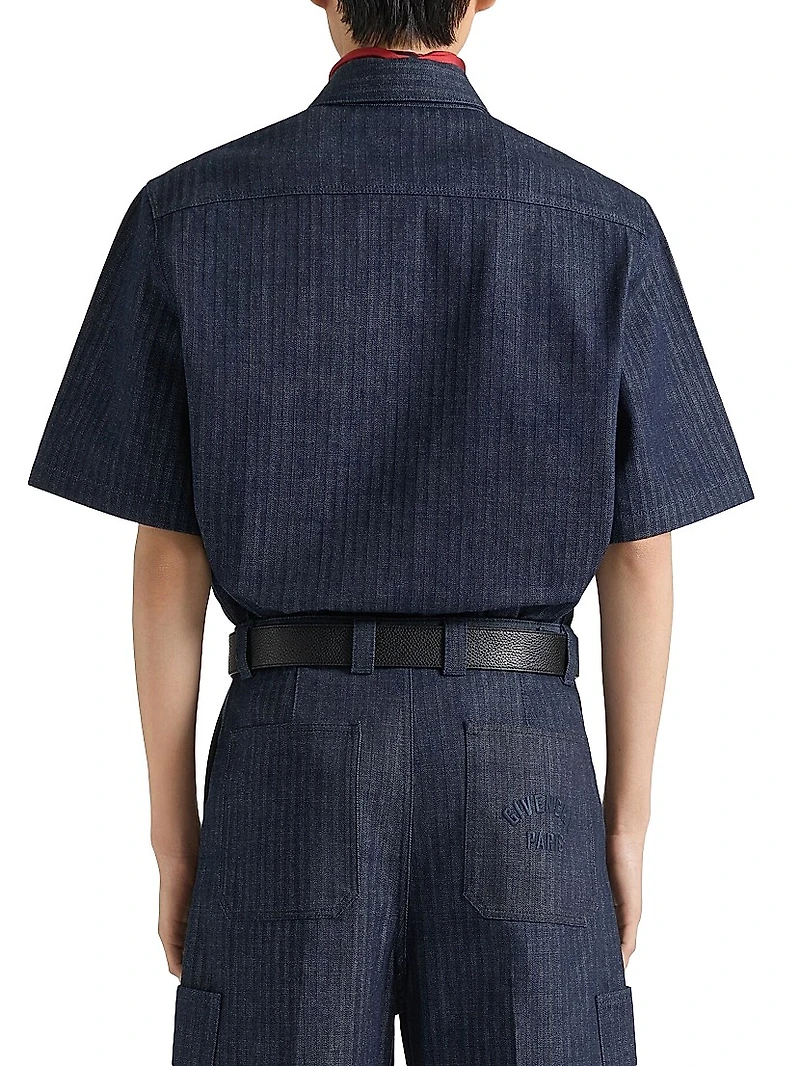 Shirt Denim Herringbone