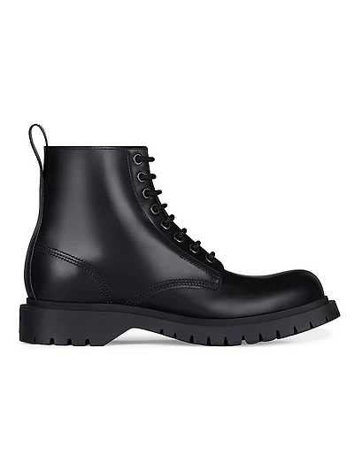 Lace Up Boots Leather