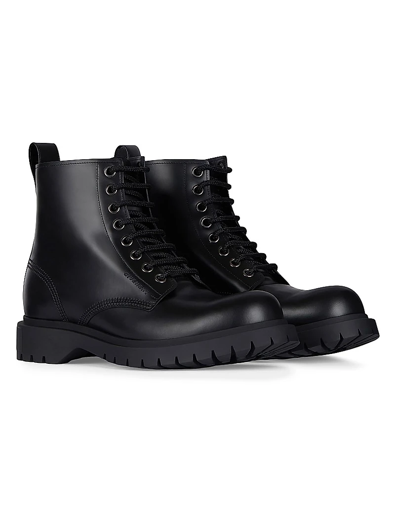 Lace Up Boots Leather