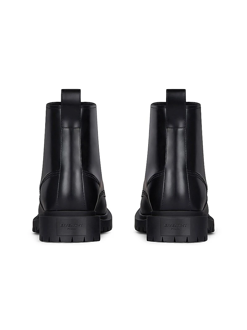 Lace Up Boots Leather