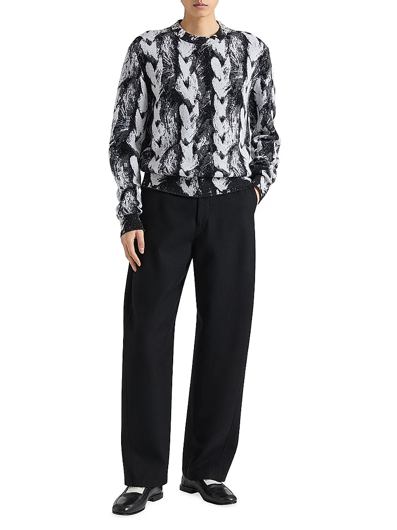 Sweater Hair Jacquard