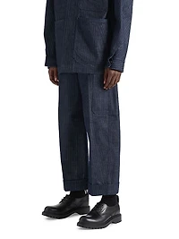 Cargo Pants Denim Herringbone