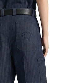 Cargo Pants Denim Herringbone