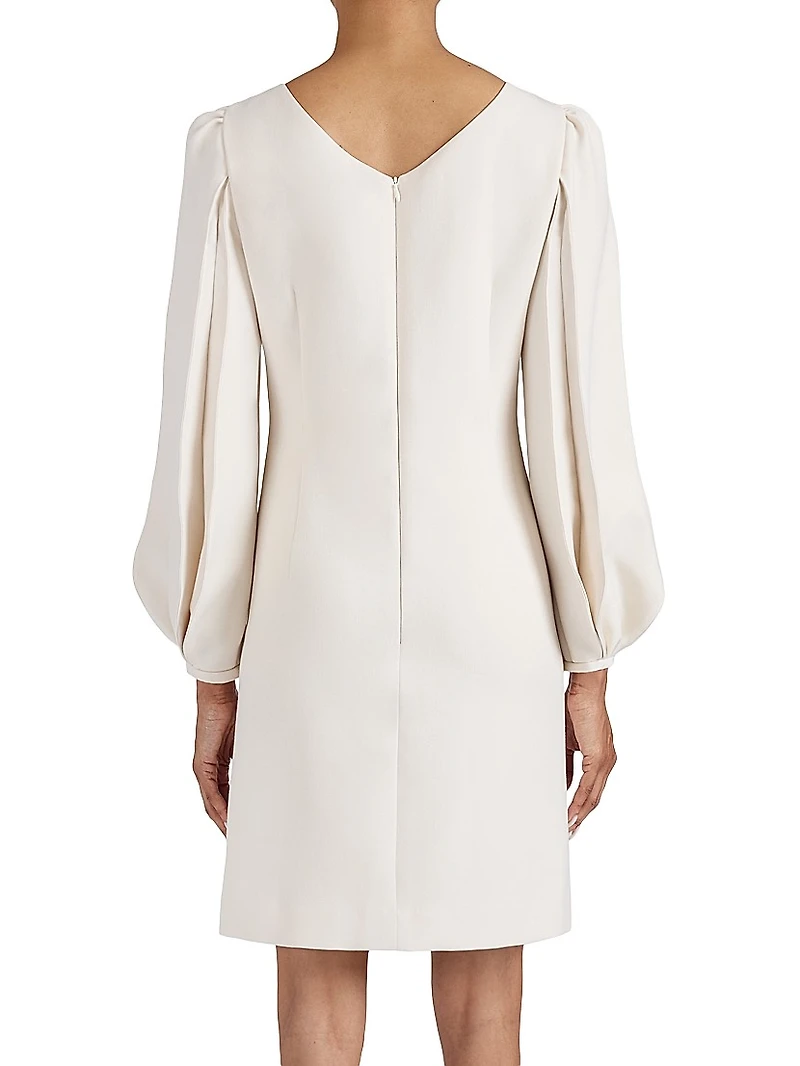 Arana Pleated-Sleeve Shift Dress