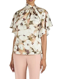 Floral Georgette Regular-Fit Blouse