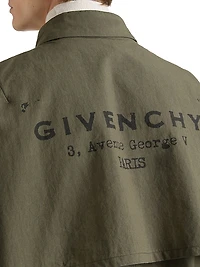 Parka Cotton with Stamp Print