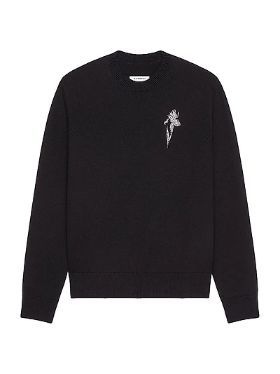 Sweater Wool with Crystals