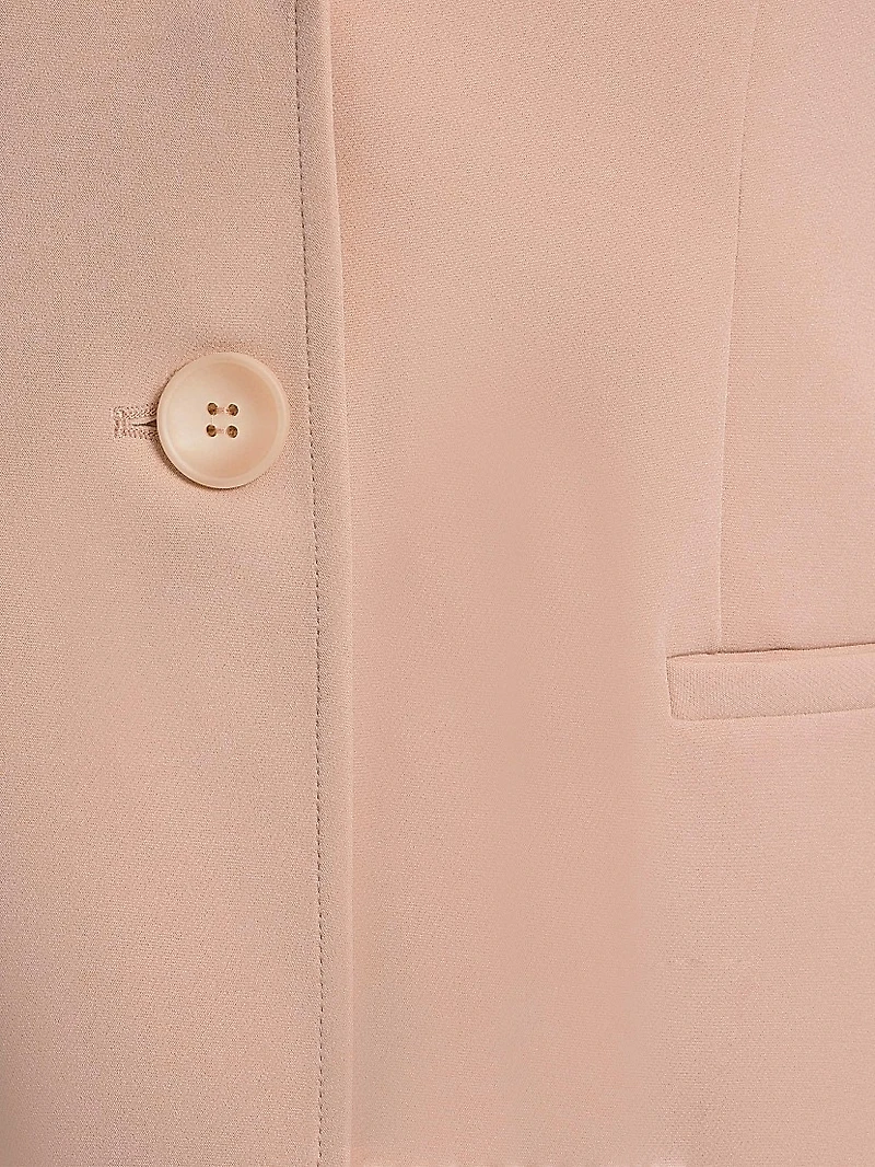 Juno Crepe Two-Button Peak-Lapel Jacket