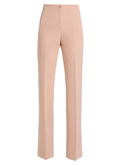 Crepe Tailored Flared Pants