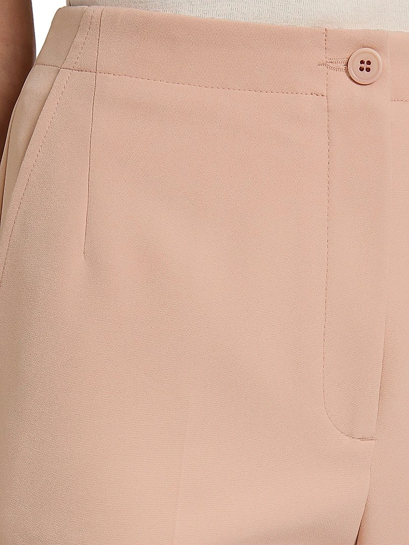 Crepe Tailored Flared Pants