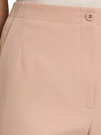 Crepe Tailored Flared Pants
